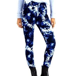 Nwt Style & Co Blue Tie Dye Skinny Jeans 14p Stretch